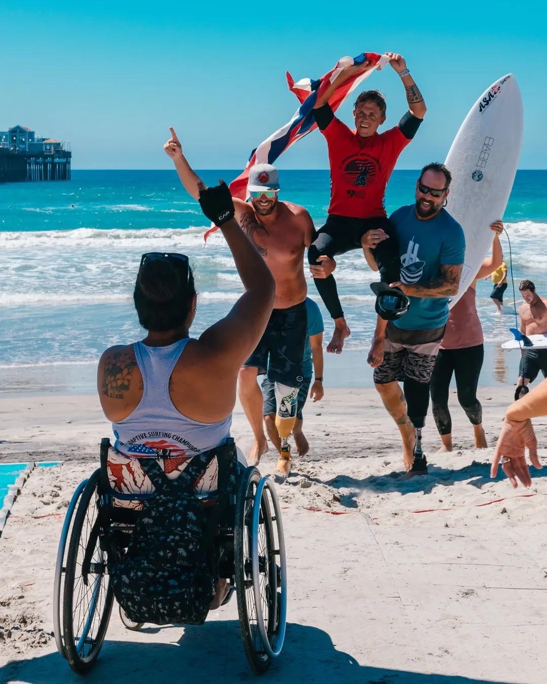 Story idea submission of the Adaptive Surfing Championships in Oceanside, CA.