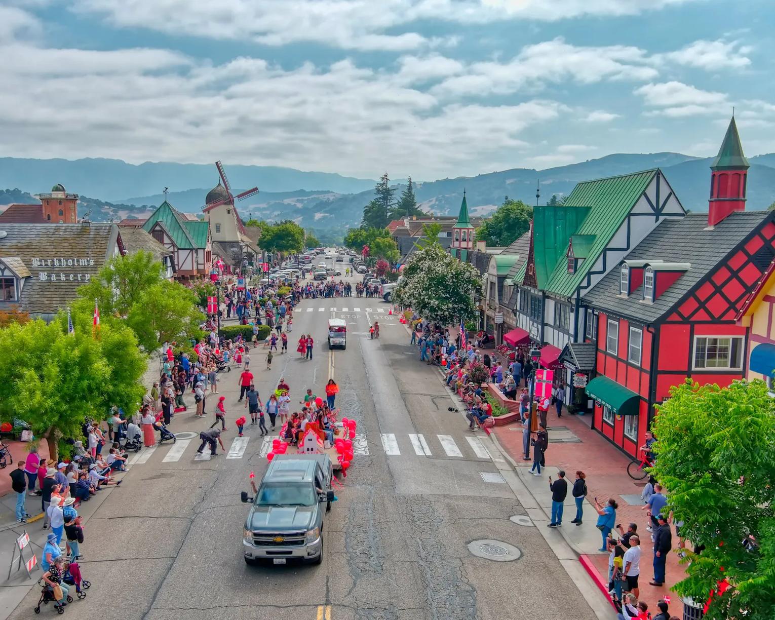 Solvang Danish Days is an annual festival held in Solvang, California, celebrating the town’s Danish heritage. Typically taking place over three days in mid-September, the event features traditional Danish food, music, dance, and cultural activities. Highlights include a parade, Danish folk dancing performances, a beer and wine garden, and a variety of artisan vendors. The festival attracts visitors from around the region, offering a lively atmosphere with a focus on Danish customs and community spirit.