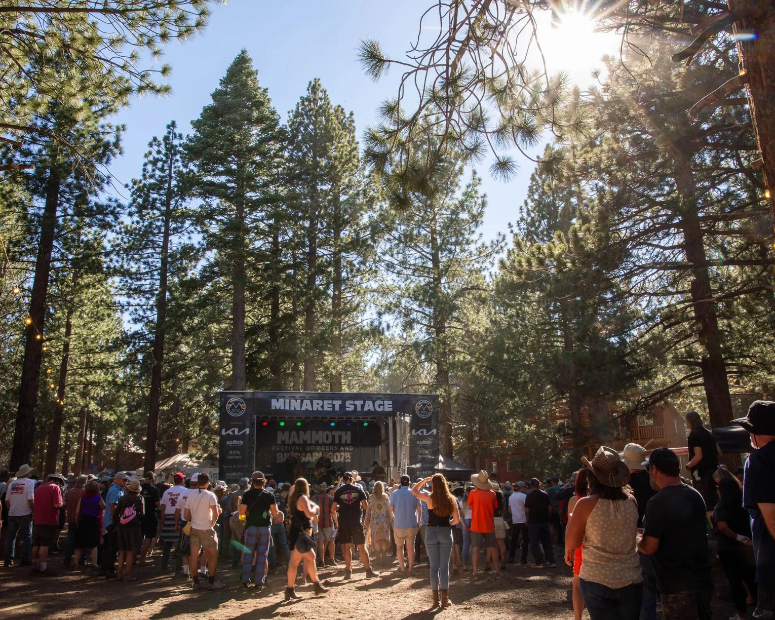 The Mammoth Festival of Beers and Bluesapalooza, established in 1996, is an annual event in Mammoth Lakes. Set outdoors among the pines, the festival features four days of live blues music and a wide selection of craft beers from top West Coast breweries.