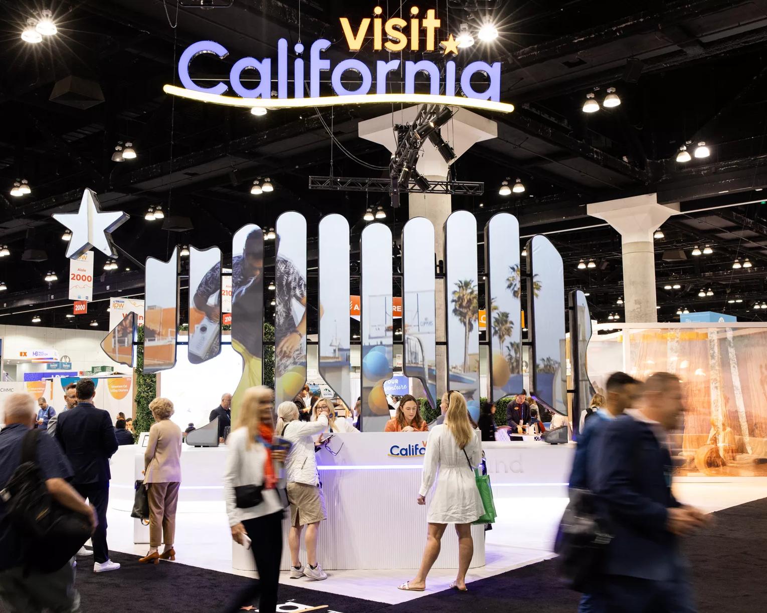 Visit California at IPW in Los Angeles, California on May 6, 2024.