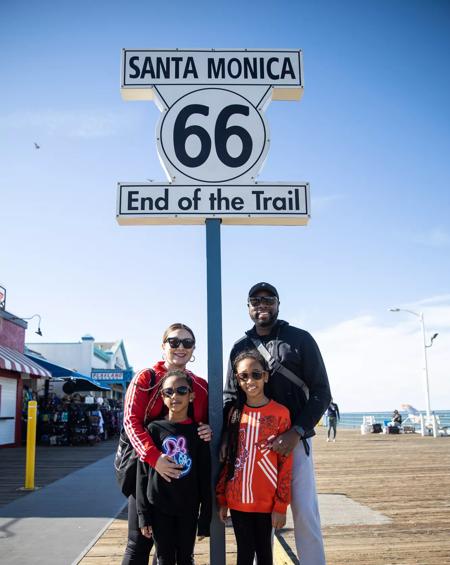 The Santa Monica Pier in Santa Monica California, February 3, 2020.