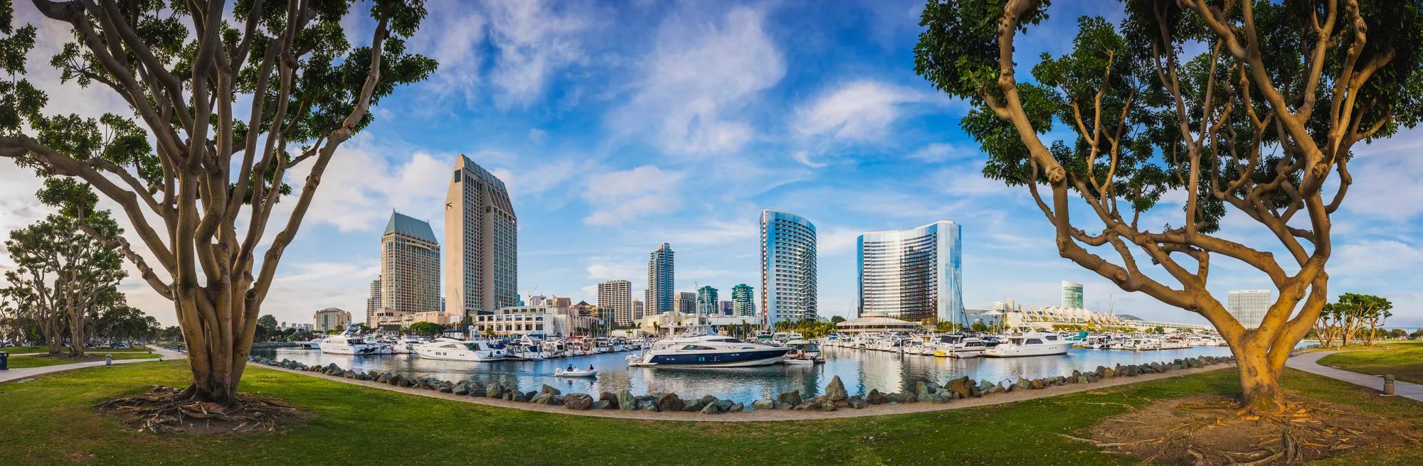 San Diego bay skyline