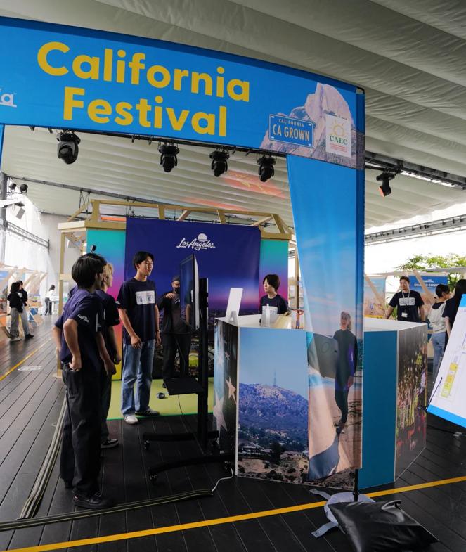 California Festival Activiation that took place on May 24th in Shibuya, Tokyo. All twelve California regions were spotlighted through new 'Playful Journeys' roadtrips campaign.