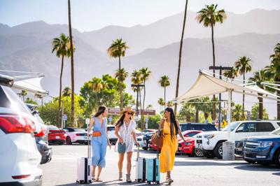 Rental Car Pick-up, Road Trip, Palm Springs, CA