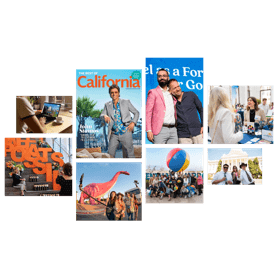 A collage of Visit California partner programs for use in the industry website partnership planner.