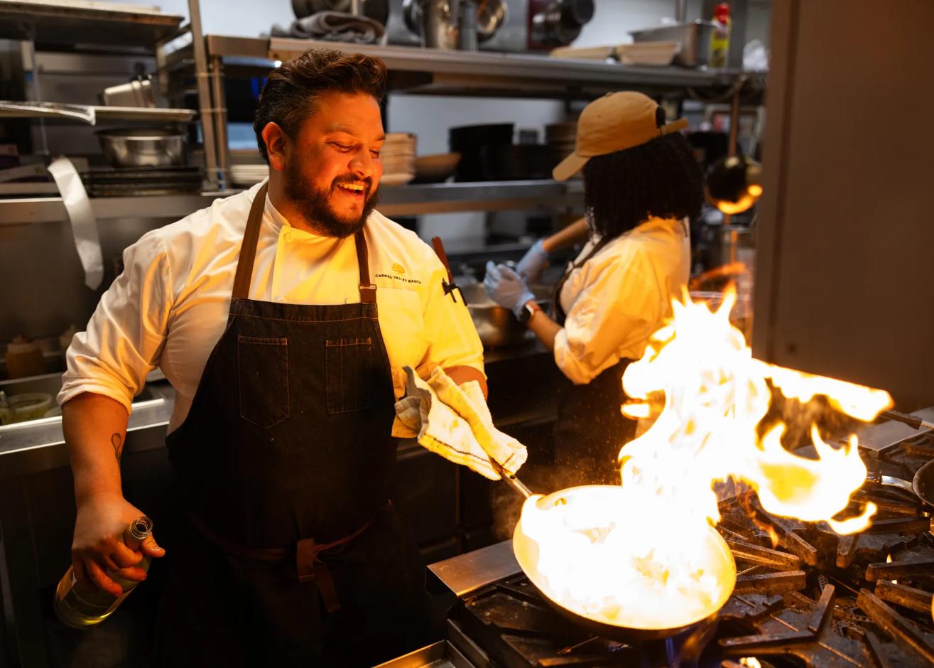 Chef Jeremy Estrada at Carmel Valley Ranch in Carmel Valley, California on October 4, 2024.