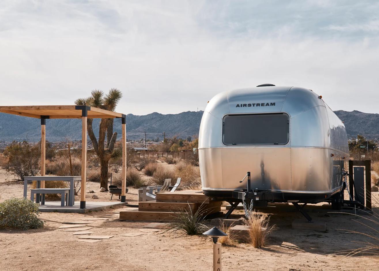 Story Idea submission of AutoCamp campsites, airstreams, and cabins in Joshua Tree, CA