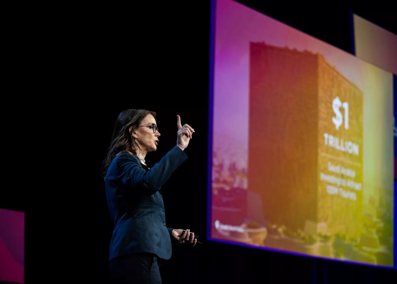 Caroline Beteta keynote speech at the 2023 Visit California Outlook Forum. This event took place at the SAFE Credit Union Convention Center in Sacramento, CA.